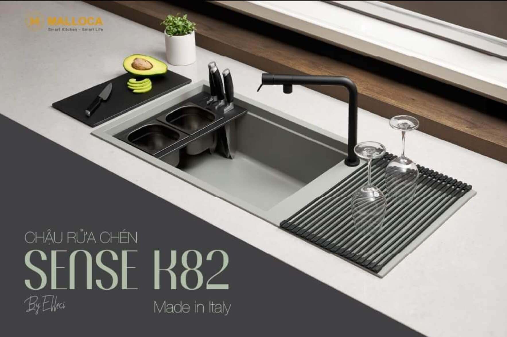 Chậu đá Malloca SENSE K82