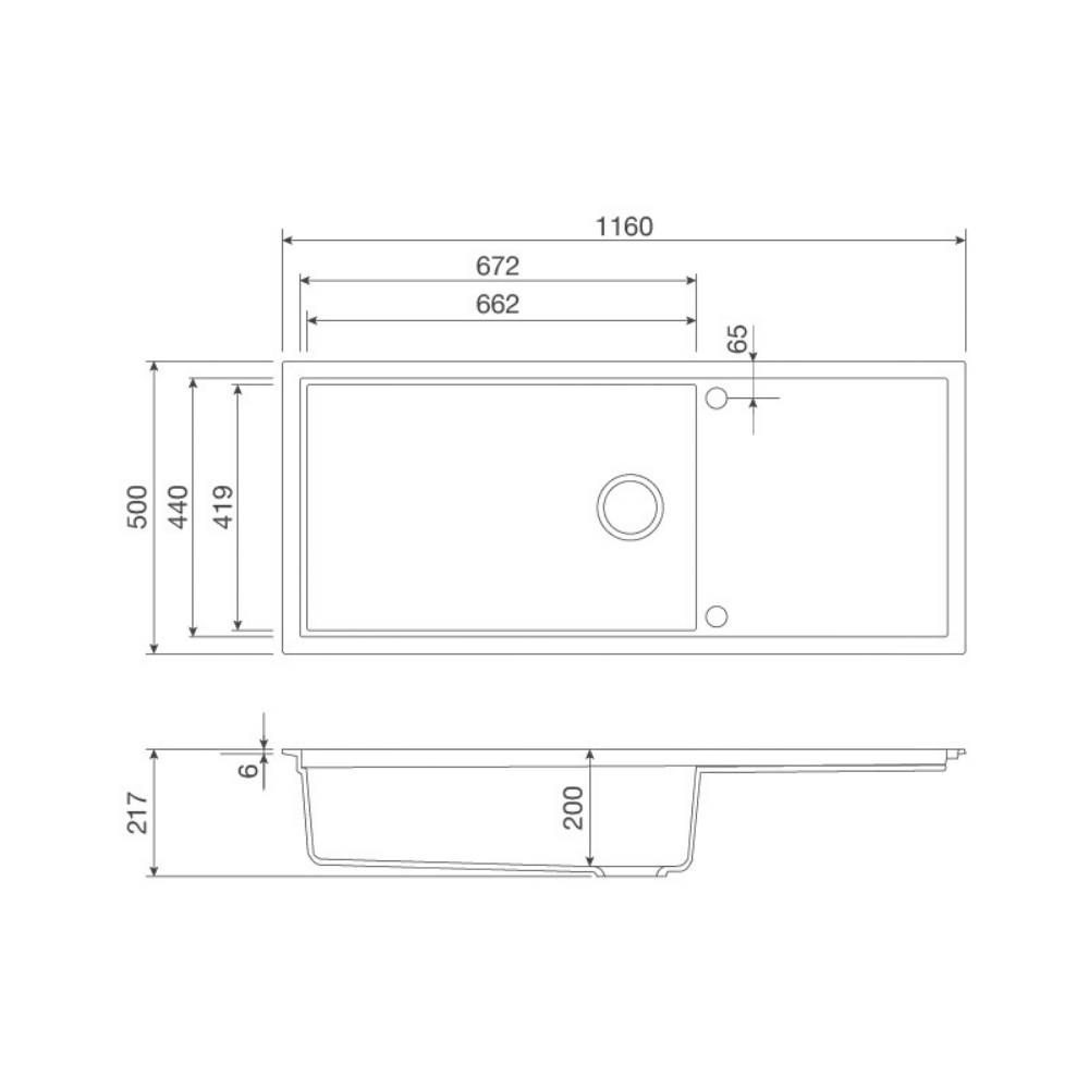 Chậu đá Malloca SENSE K82