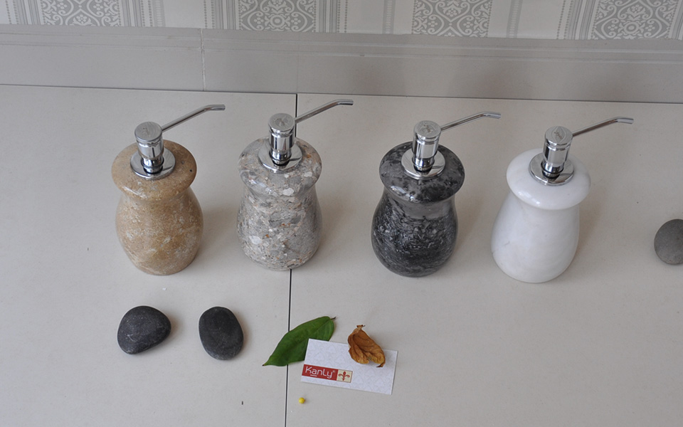Bộ lọ đựng trong phòng tắm bằng đá tự nhiên nguyên khối