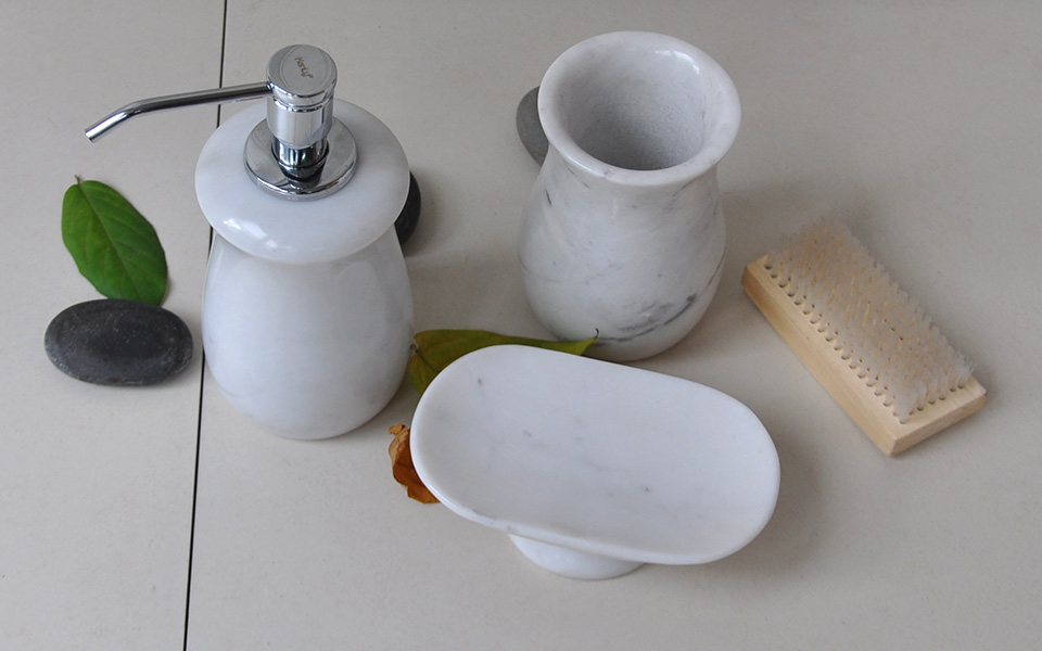 Bộ đồ dùng nhà tắm bằng đá, phụ kiện
