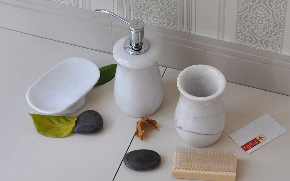 Bộ đồ dùng nhà tắm bằng đá, phụ kiện