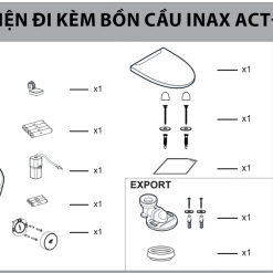 Bồn cầu hai khối AC-602VN nắp đóng êm