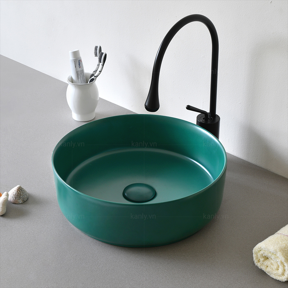 Chậu lavabo đặt bàn Dark Green