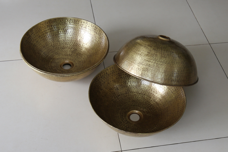 Các loại chậu rửa mặt bằng đồng thau do KanLy cung cấp