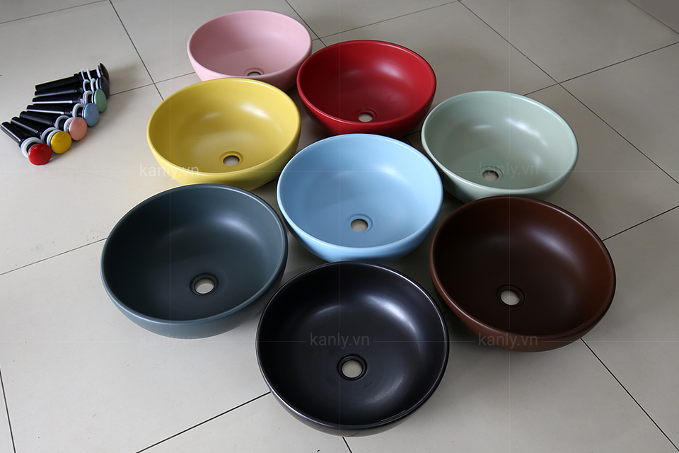 Bộ sưu tập chậu sứ màu đa dạng, độc đáo do KanLy cung cấp