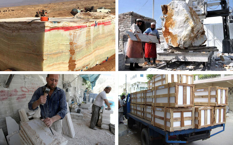 Khai thác đá Onyx ở khu vực Nam Á, hạ Himalaya và các vùng lân cận