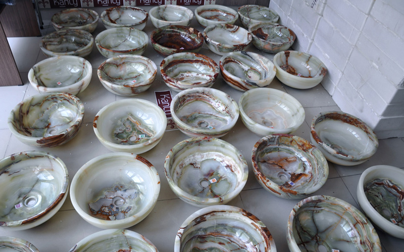 Chậu rửa mặt đá Pakistan nhập khẩu chất lượng, số lượng nhiều