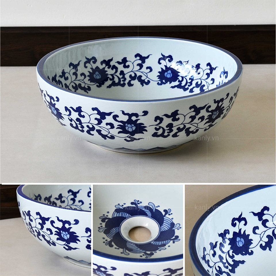 Thiết kế thanh thoát kiểu lavabo sứ mỹ thuật SU118