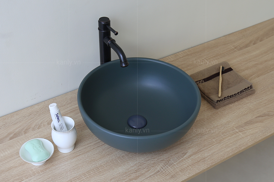 Lavabo sứ mỹ thuật thể hiện nét đẹp mộc mạc