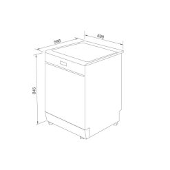 Máy rửa chén MDW14-BS10TFT