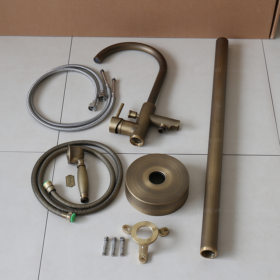 Chi tiết kỹ thuật sen tắm nóng lạnh đặt sàn